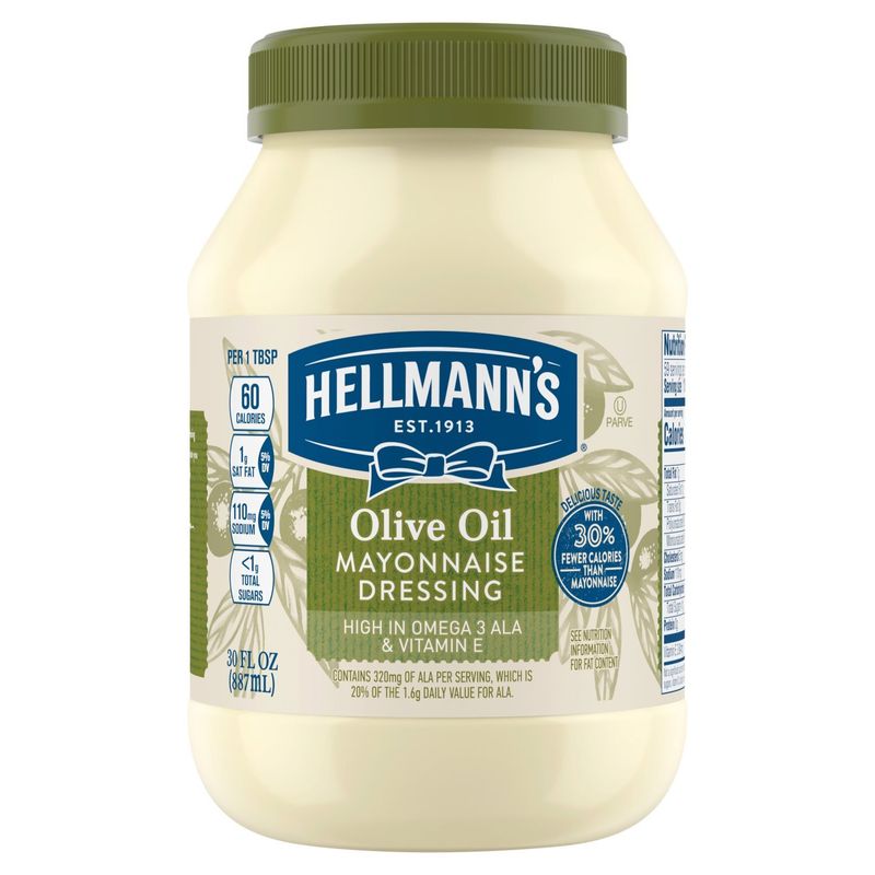 Hellmann's Olive Oil Mayonnaise Dressing, 30 fl oz