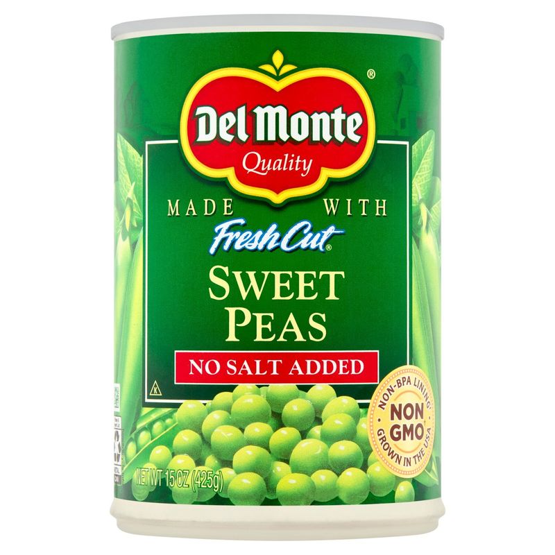Del Monte No Salt Added Sweet Peas, 15 oz