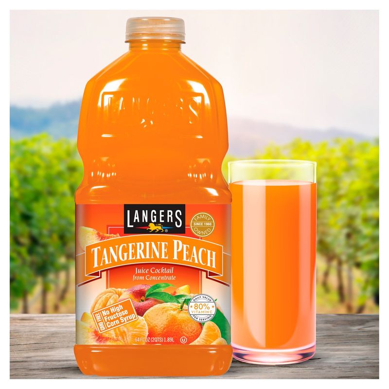 Langers Tangerine Peach Juice Cocktail, 64 fl oz