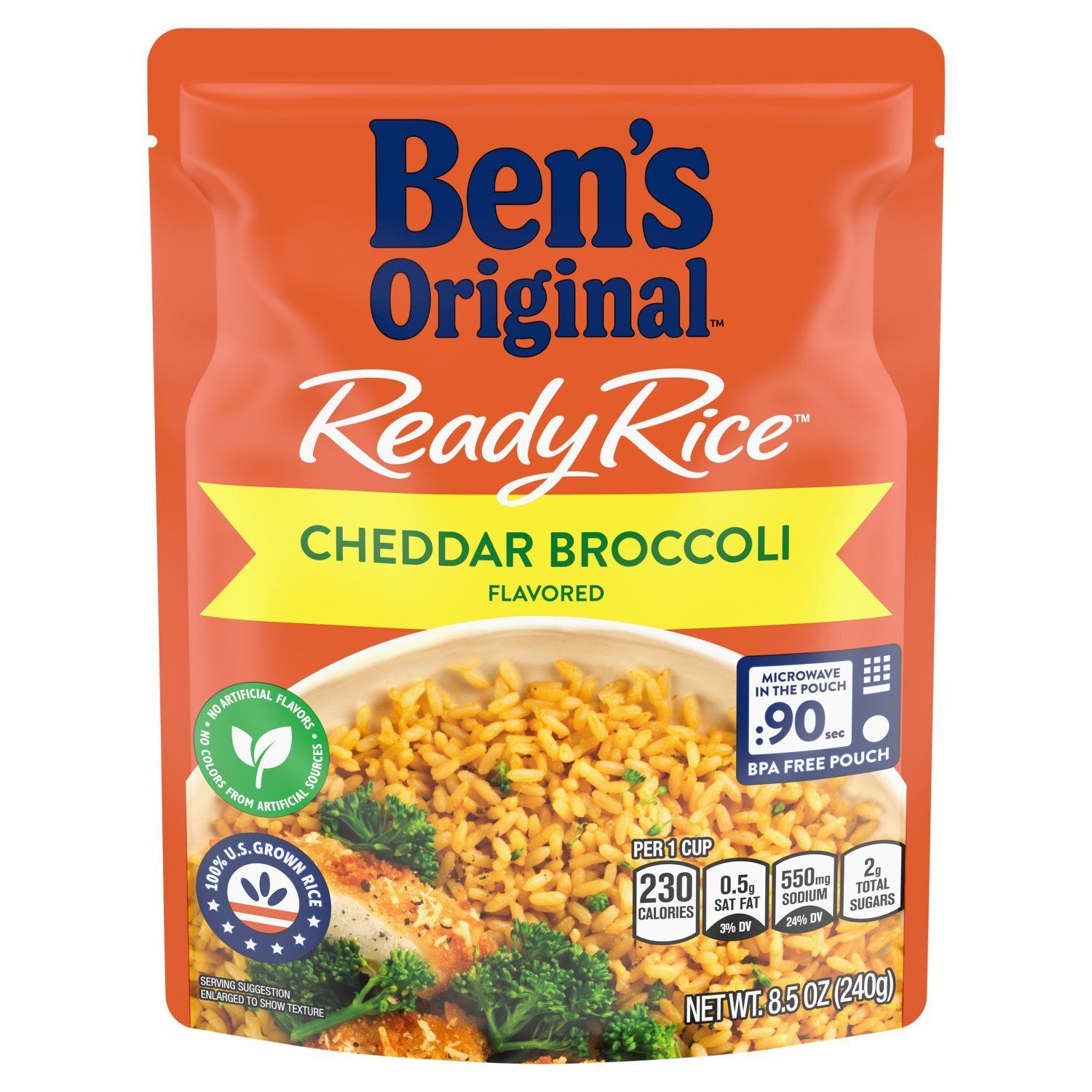 Ben's Original Ready Rice Cheddar Broccoli Flavored, 8.5 oz
