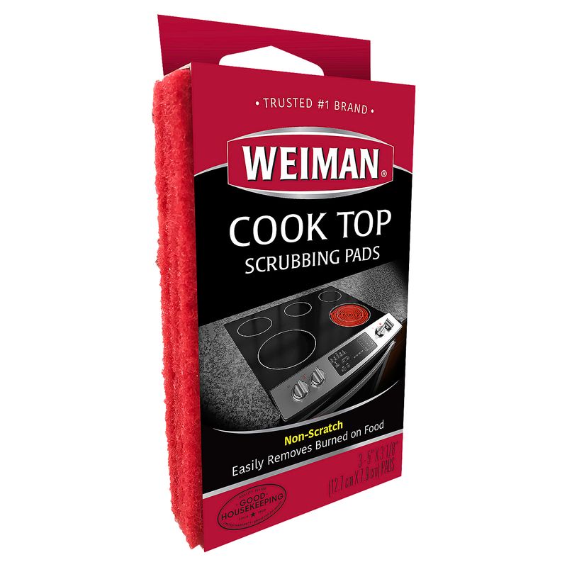 Weiman Cook Top Scrubbing Pads, 3 count