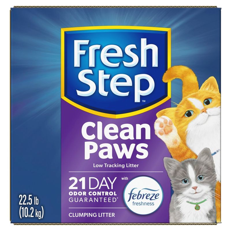 Fresh Step Clean Paws Clumping Litter, 22.5 lb