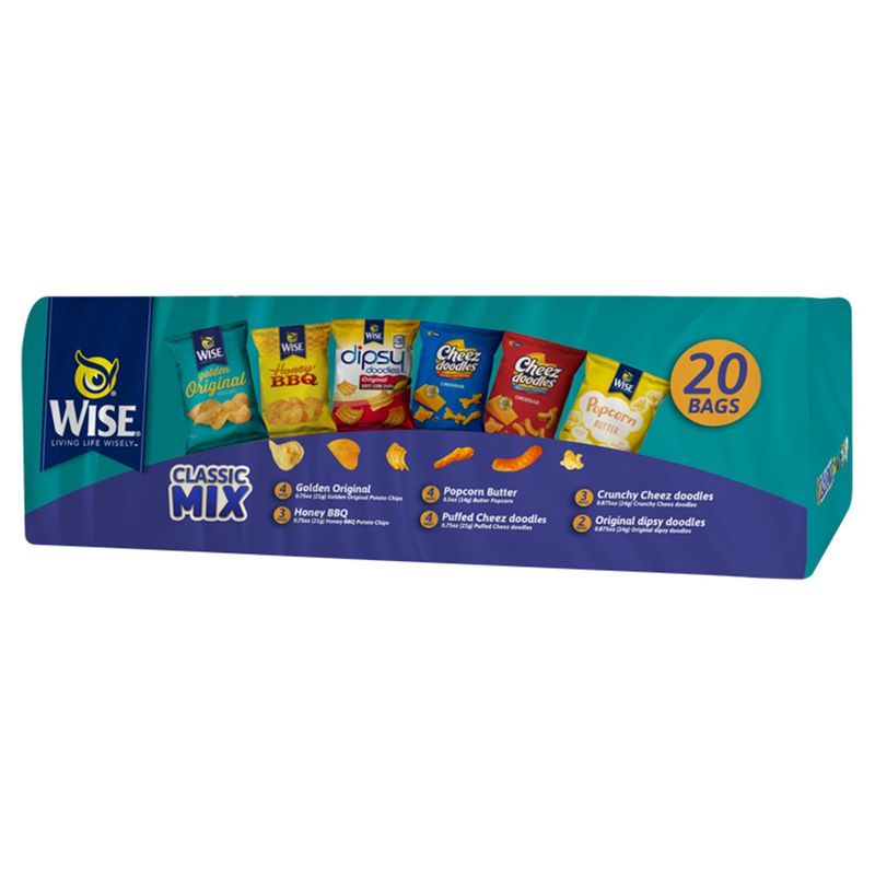 Wise Classic Mix Snacks, 20 count