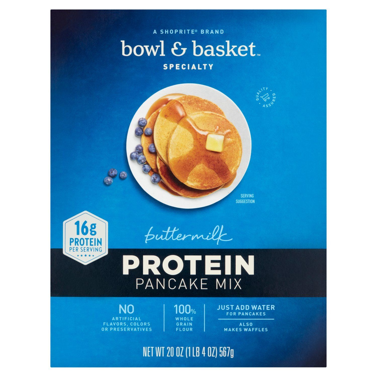 Bowl &amp; Basket Specialty Buttermilk Protein Pancake Mix, 20 oz