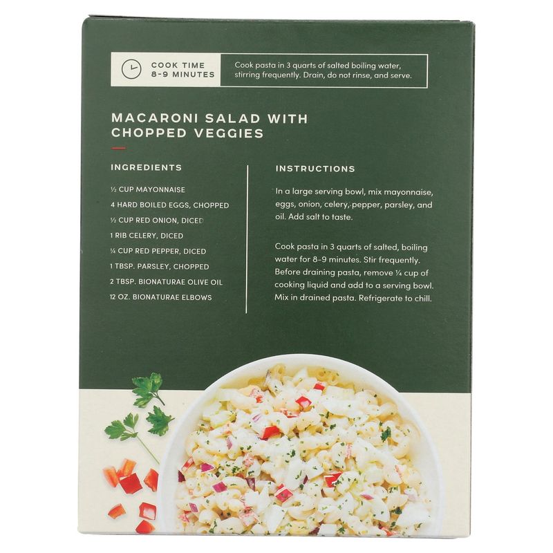 Bionaturae Elbows Gluten Free Rice &amp; Lentil Pasta, 12 oz