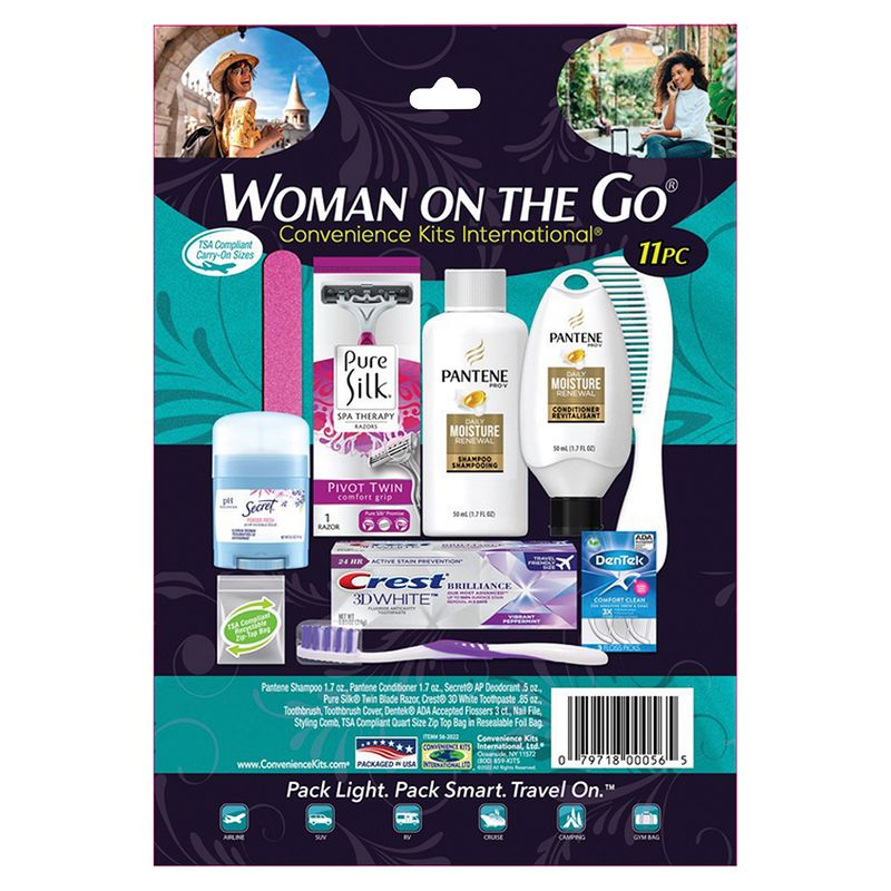 Convenience Kits International 11 pc Woman on the Go Travel Kit