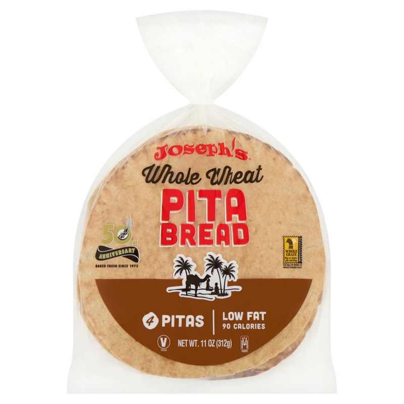Joseph's Whole Wheat Pita Bread, 4 count, 11 oz