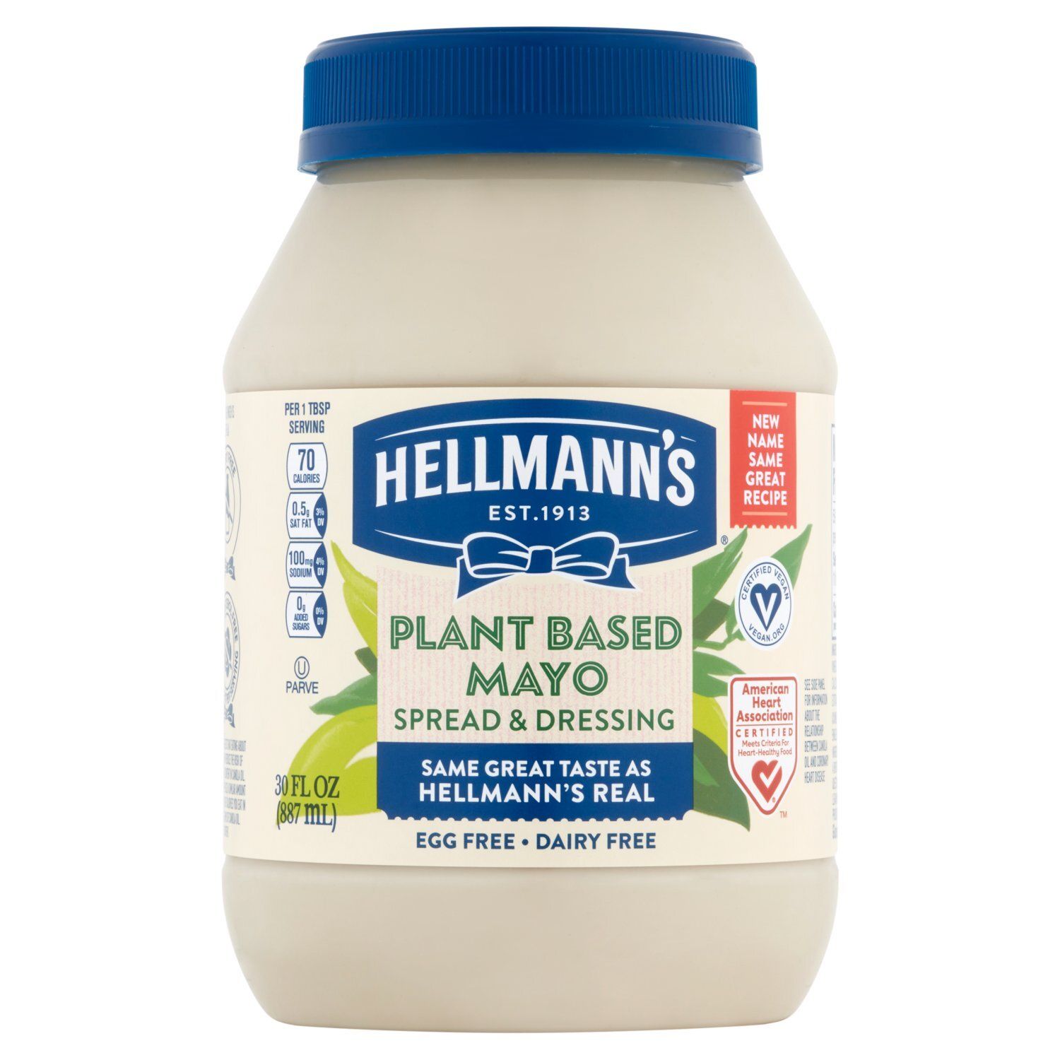 Hellmann's Plant Based Mayo Spread &amp; Dressing, 30 fl oz