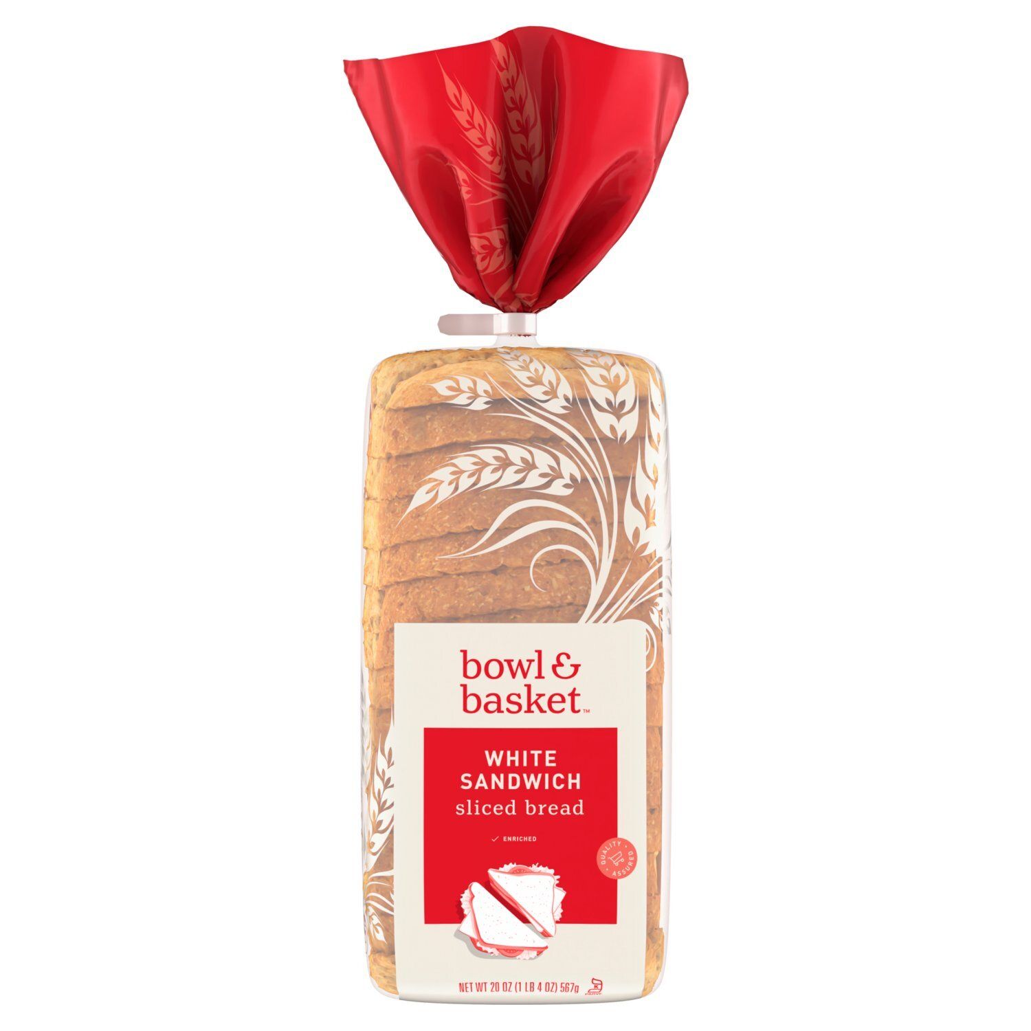 Bowl &amp; Basket White Sandwich Sliced Bread, 20 oz