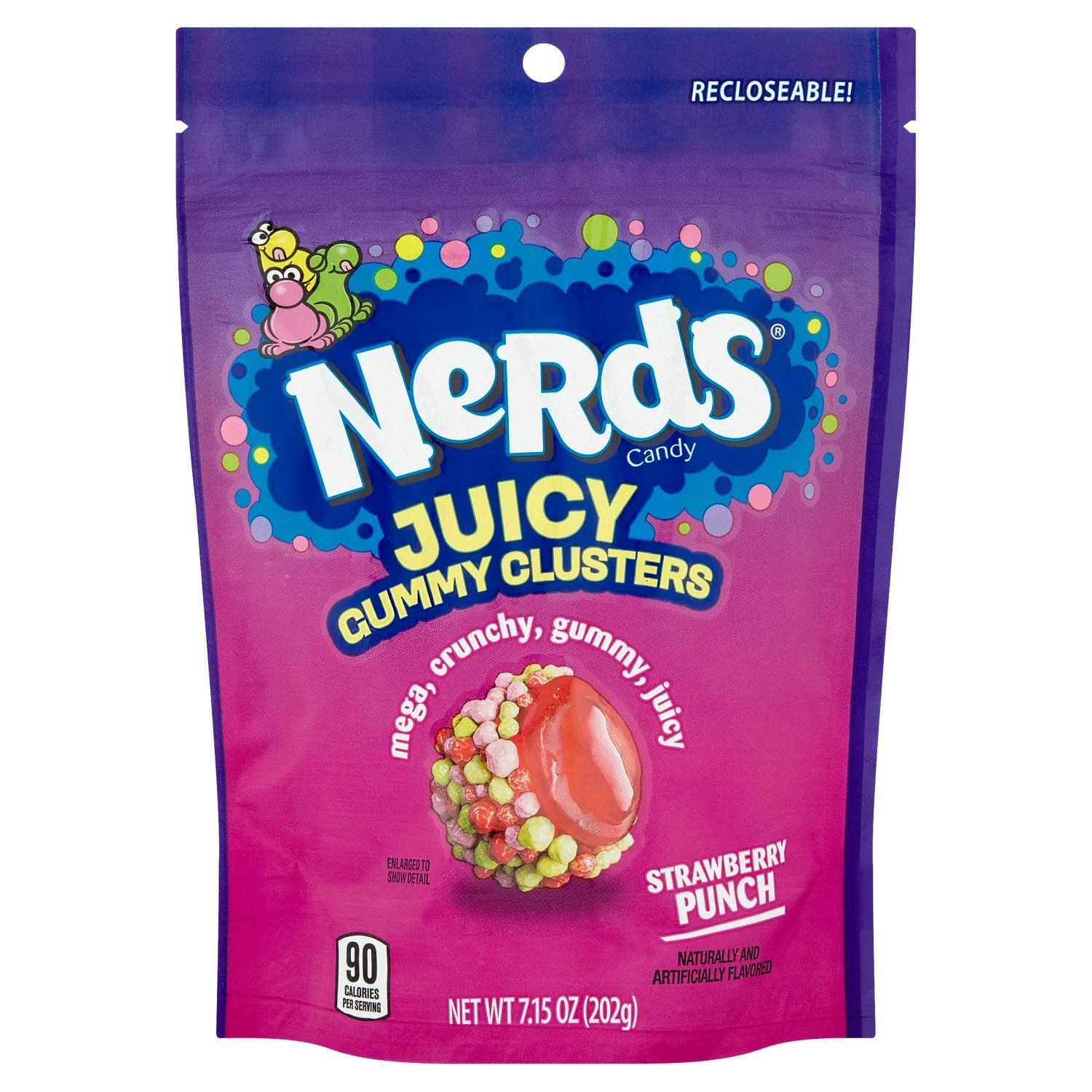 Nerds Strawberry Punch Juicy Gummy Clusters Candy, 7.15 oz
