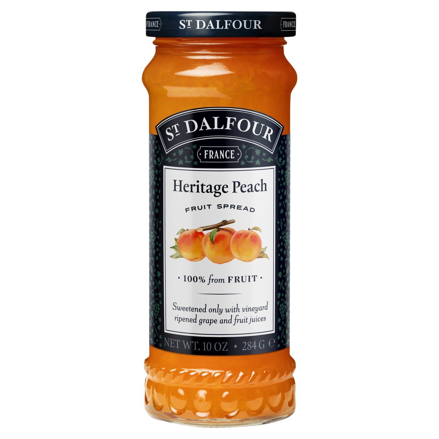 St Dalfour Heritage Peach Fruit Spread, 10 oz