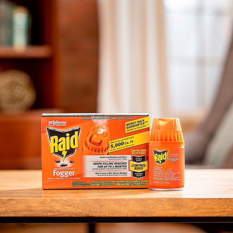 Raid Concentrated Deep Reach Fogger, 1.5 oz, 4 count