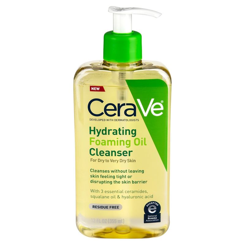 CeraVe Hydrating Foaming Oil Cleanser, 12 fl oz
