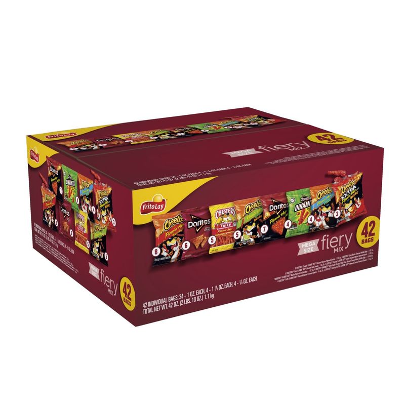 Frito Lay Snacks Fiery Mix Variety 42 Oz, 42 Count
