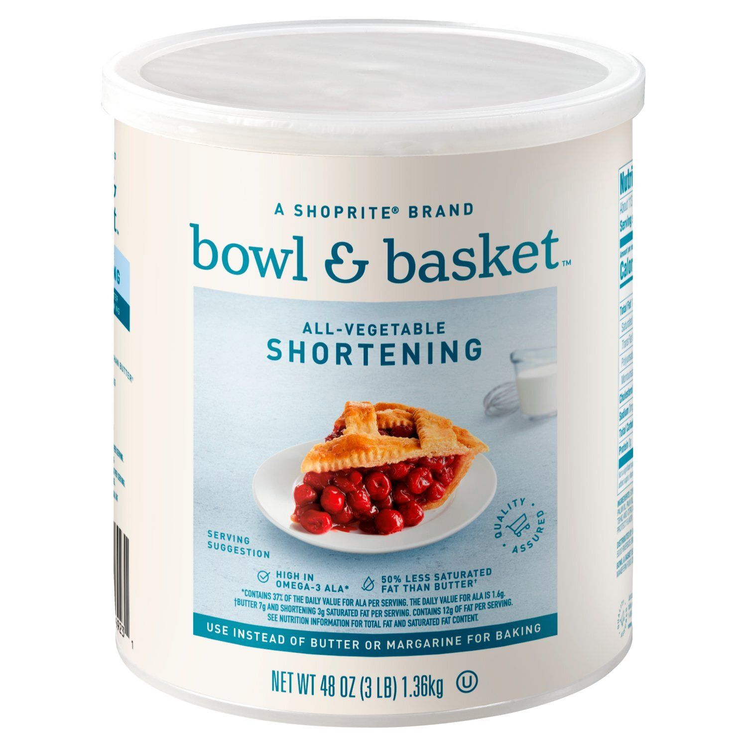 Bowl &amp; Basket All-Vegetable Shortening, 48 oz