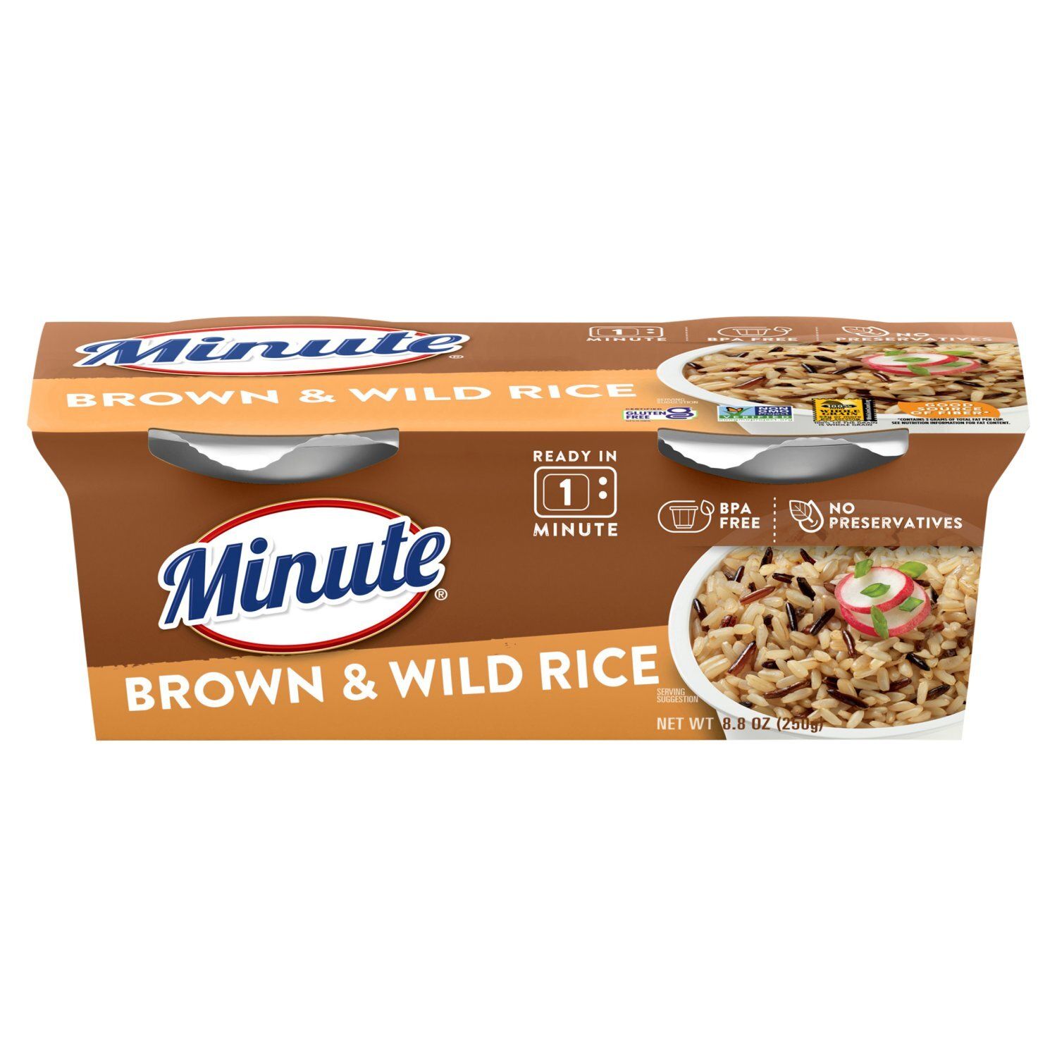 Minute Ready to Serve Brown &amp; Wild Rice Cups, 8.8 oz