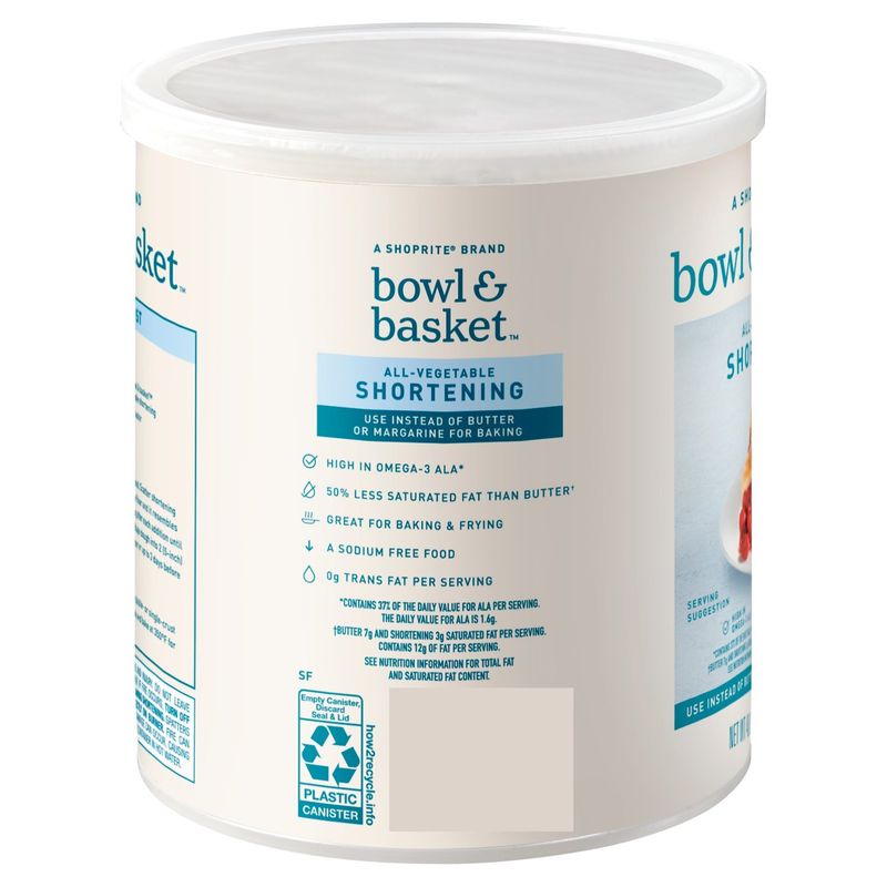 Bowl &amp; Basket All-Vegetable Shortening, 48 oz