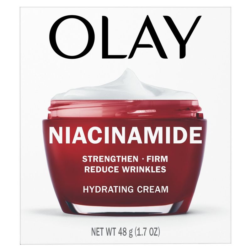 Olay Niacinamide Face Moisturizer, Firming Cream for Women, Non-Greasy - Anti-Wrinkle, Anti-Aging,