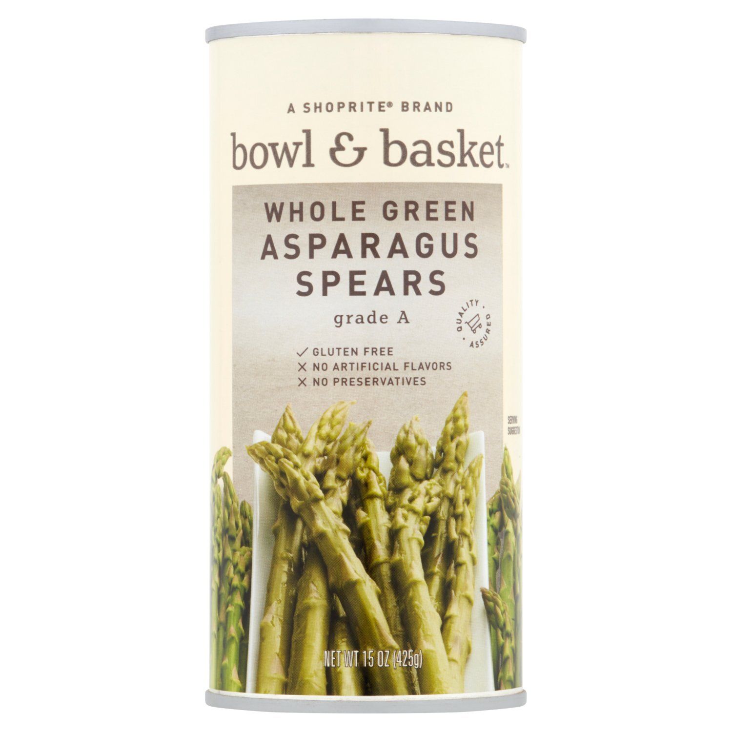Bowl &amp; Basket Whole Green Asparagus Spears, 15 oz
