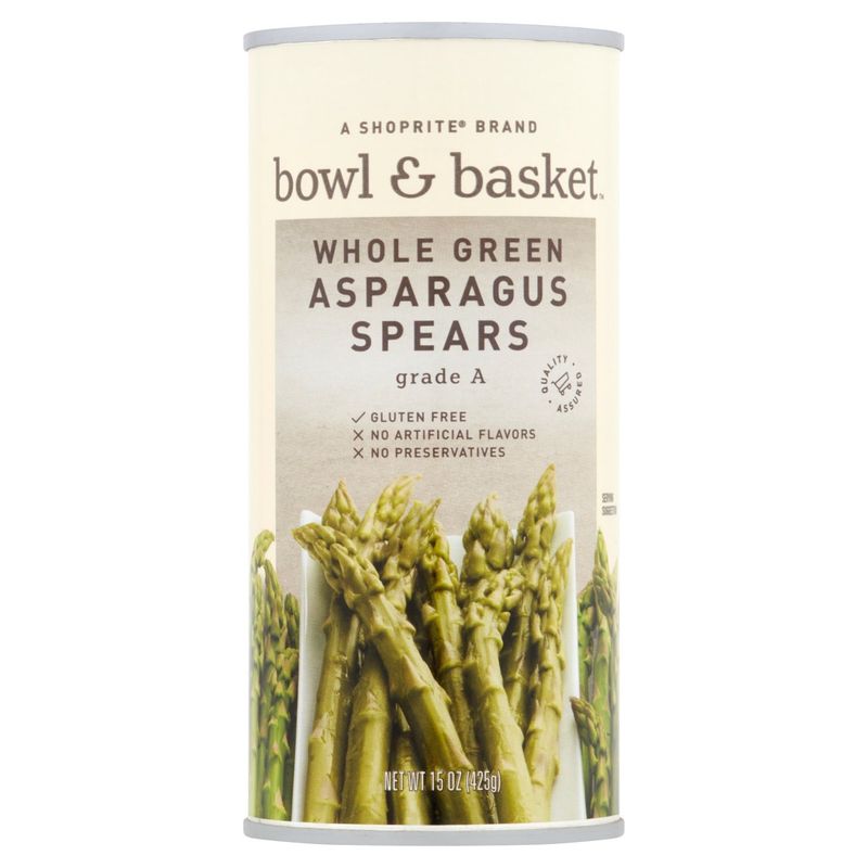 Bowl &amp; Basket Whole Green Asparagus Spears, 15 oz