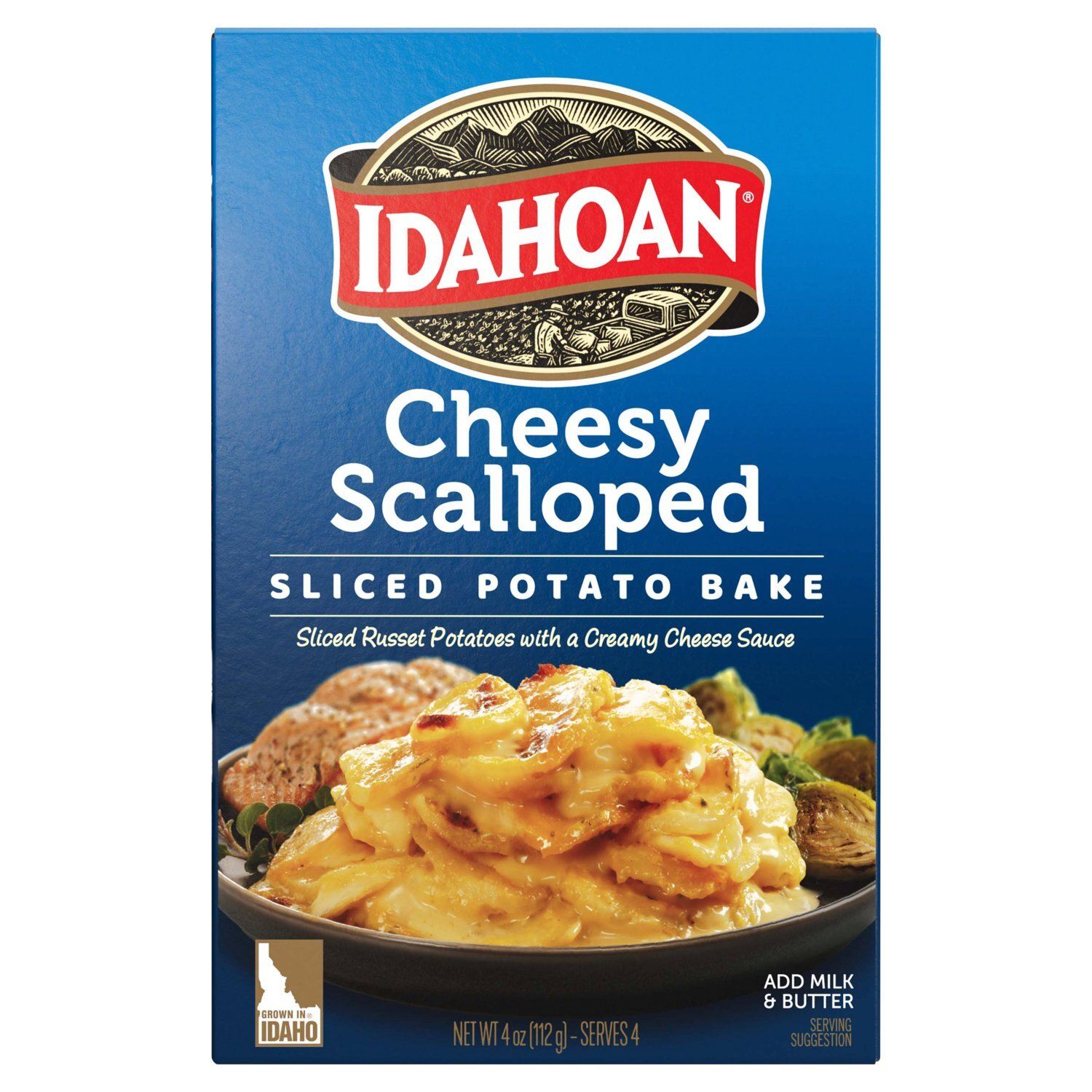 Idahoan Cheesy Scalloped Sliced Potato Bake, 4 oz