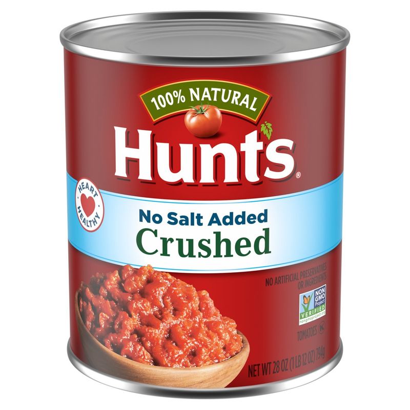 Hunt's No Salt Added Crushed Tomatoes, 28 oz