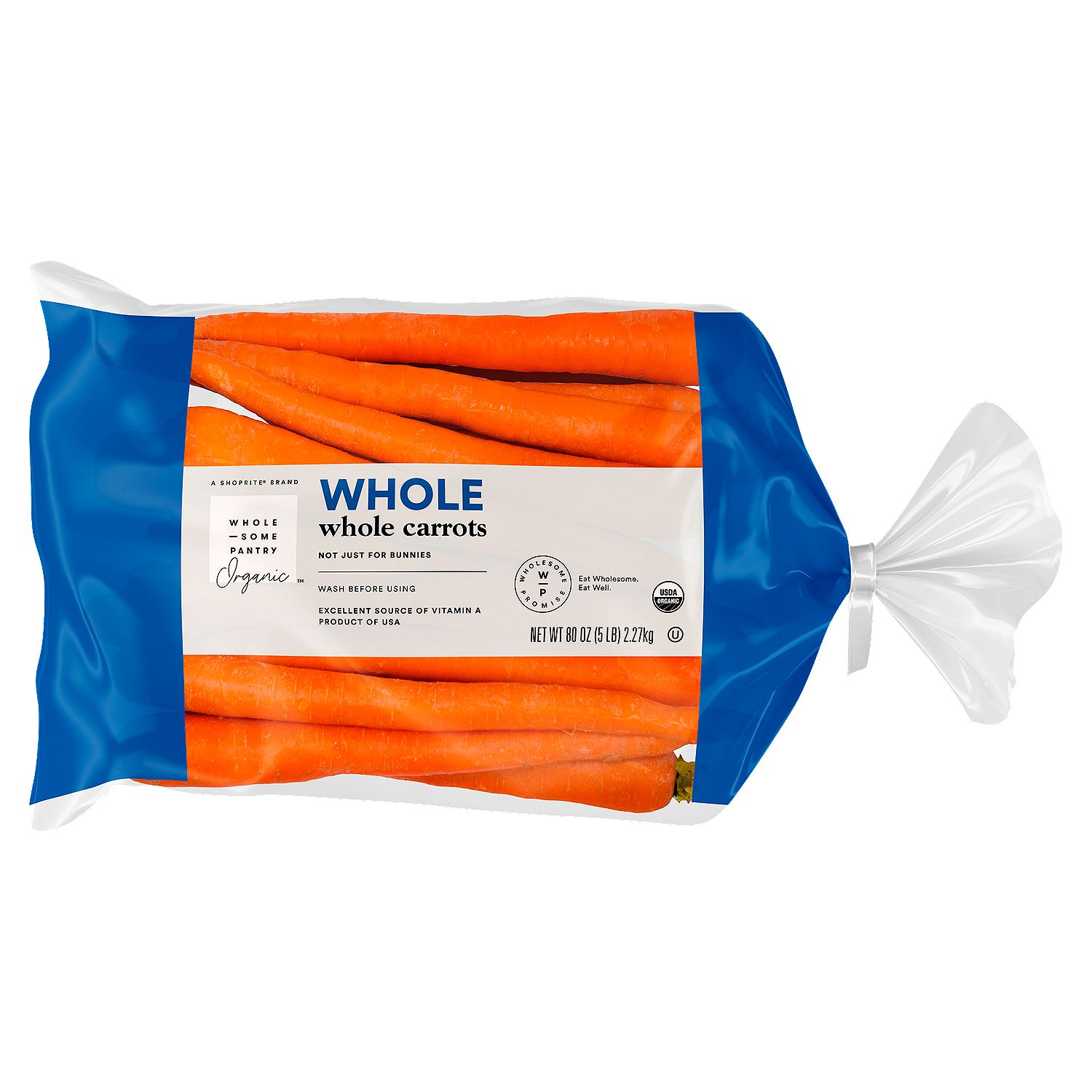 Wholesome Pantry Organic Whole Carrots, 5 lb bag