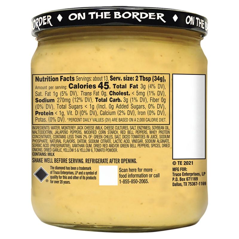 15.5 oz On The Border Salsa Con Queso