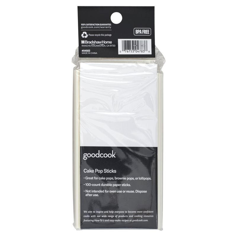 GoodCook Everyday Cake Pop Sticks, 100 count