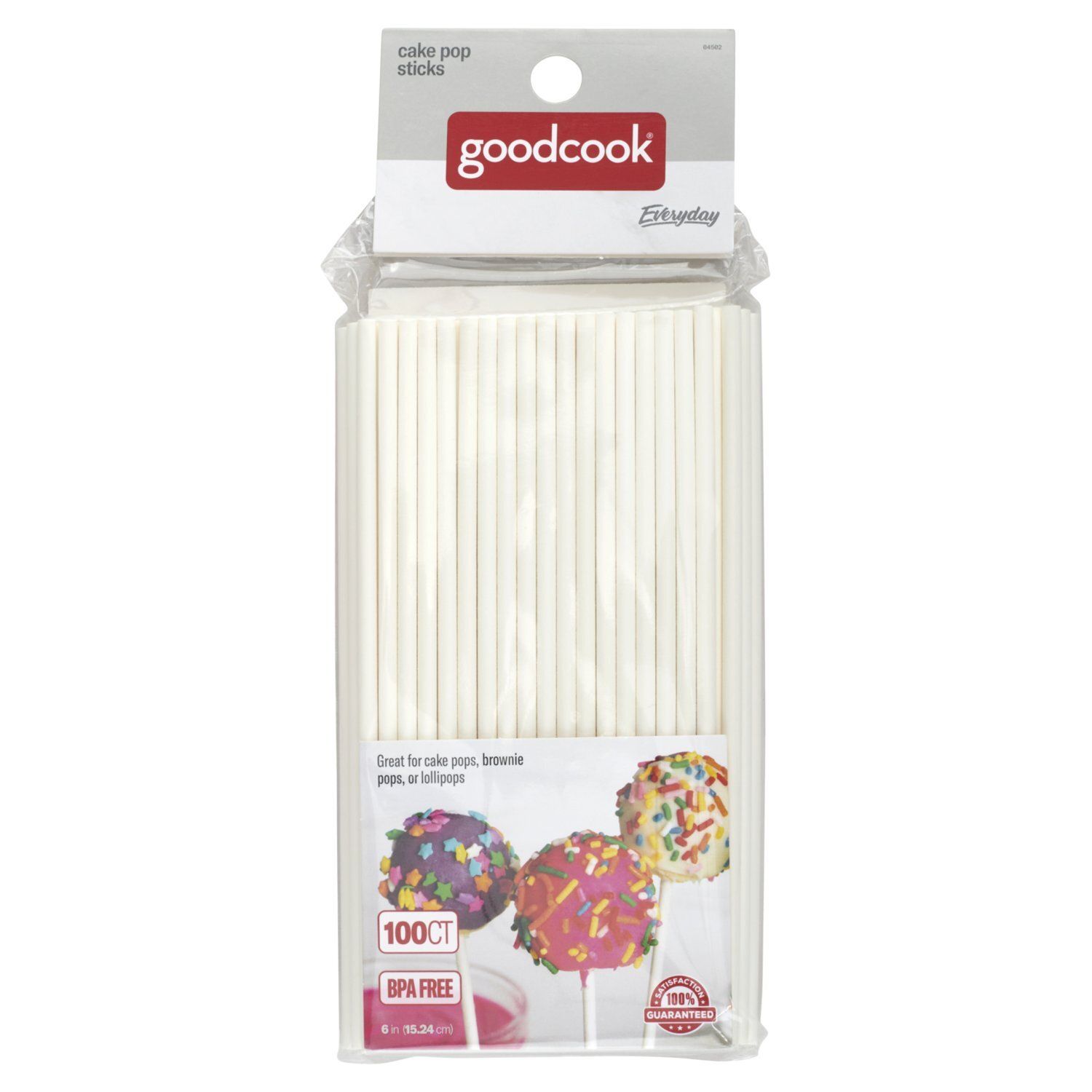 GoodCook Everyday Cake Pop Sticks, 100 count