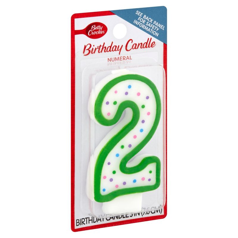 Betty Crocker Numeral 2 Birthday Candle
