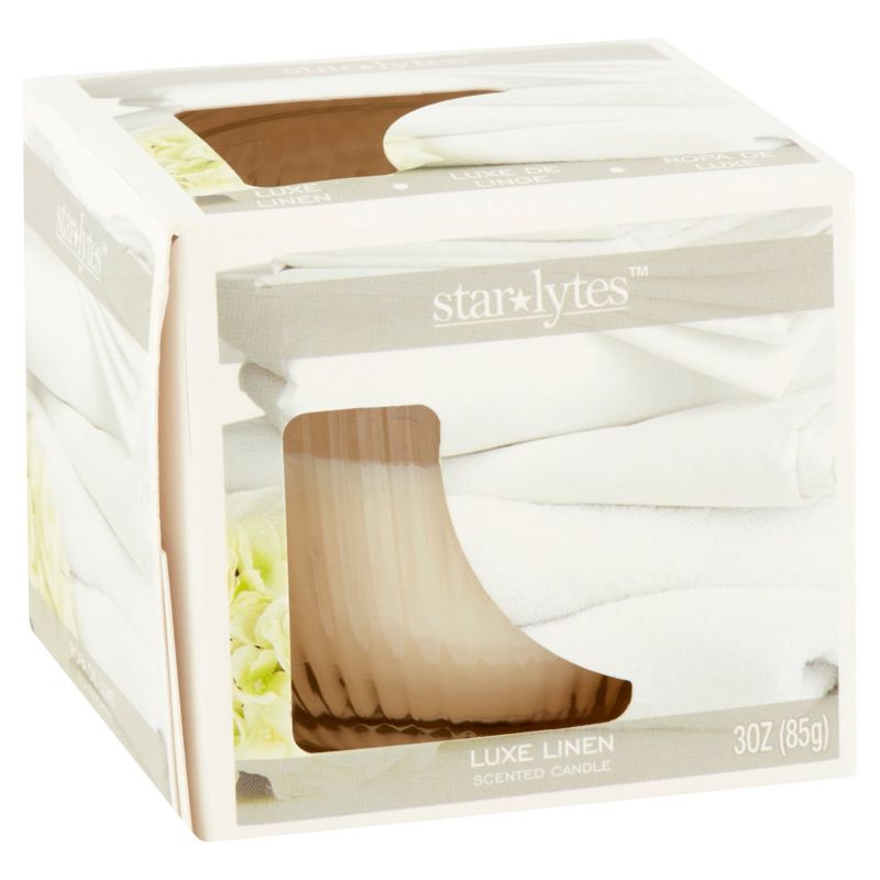 Star Lytes Luxe Linen Scented Candle, 3 oz
