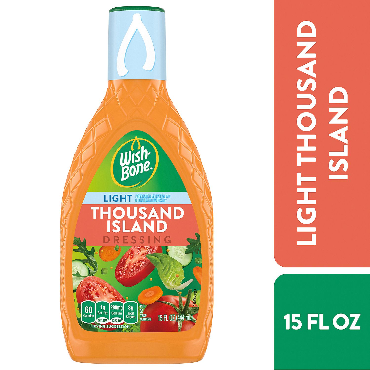 Wish-Bone Light Thousand Island Dressing, 15 fl oz