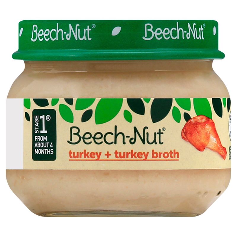 Beech-Nut Turkey + Turkey Broth Baby Food, Stage 1, From About 4 Months, 2.5 oz