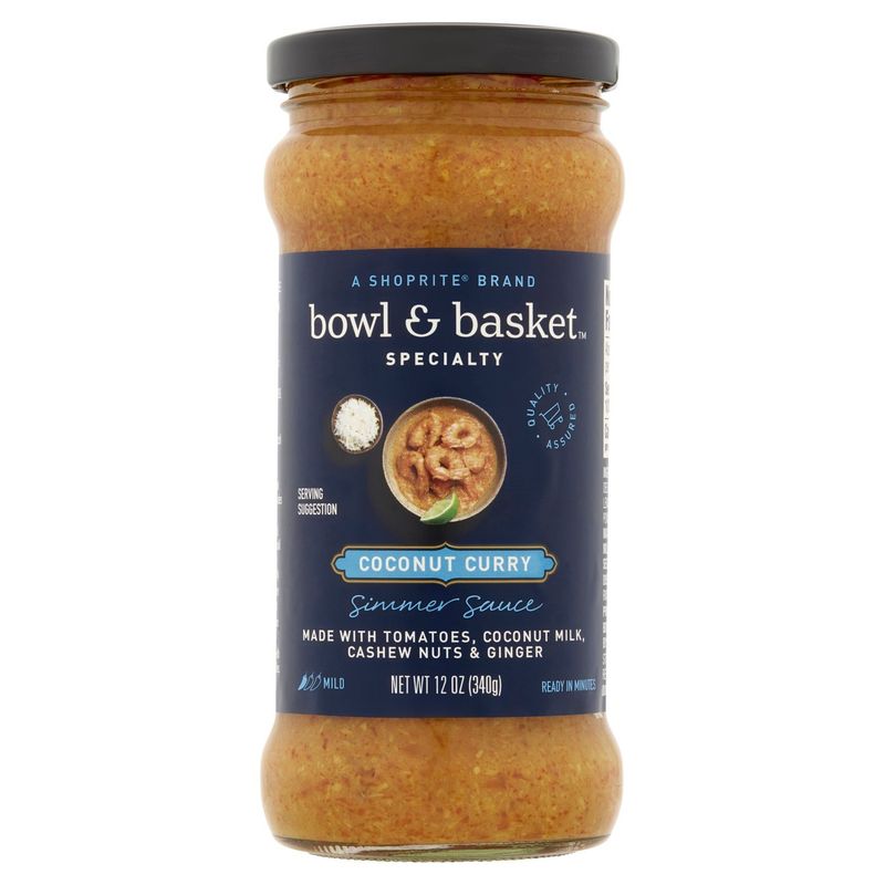 Bowl &amp; Basket Specialty Coconut Curry Simmer Sauce, 12 oz