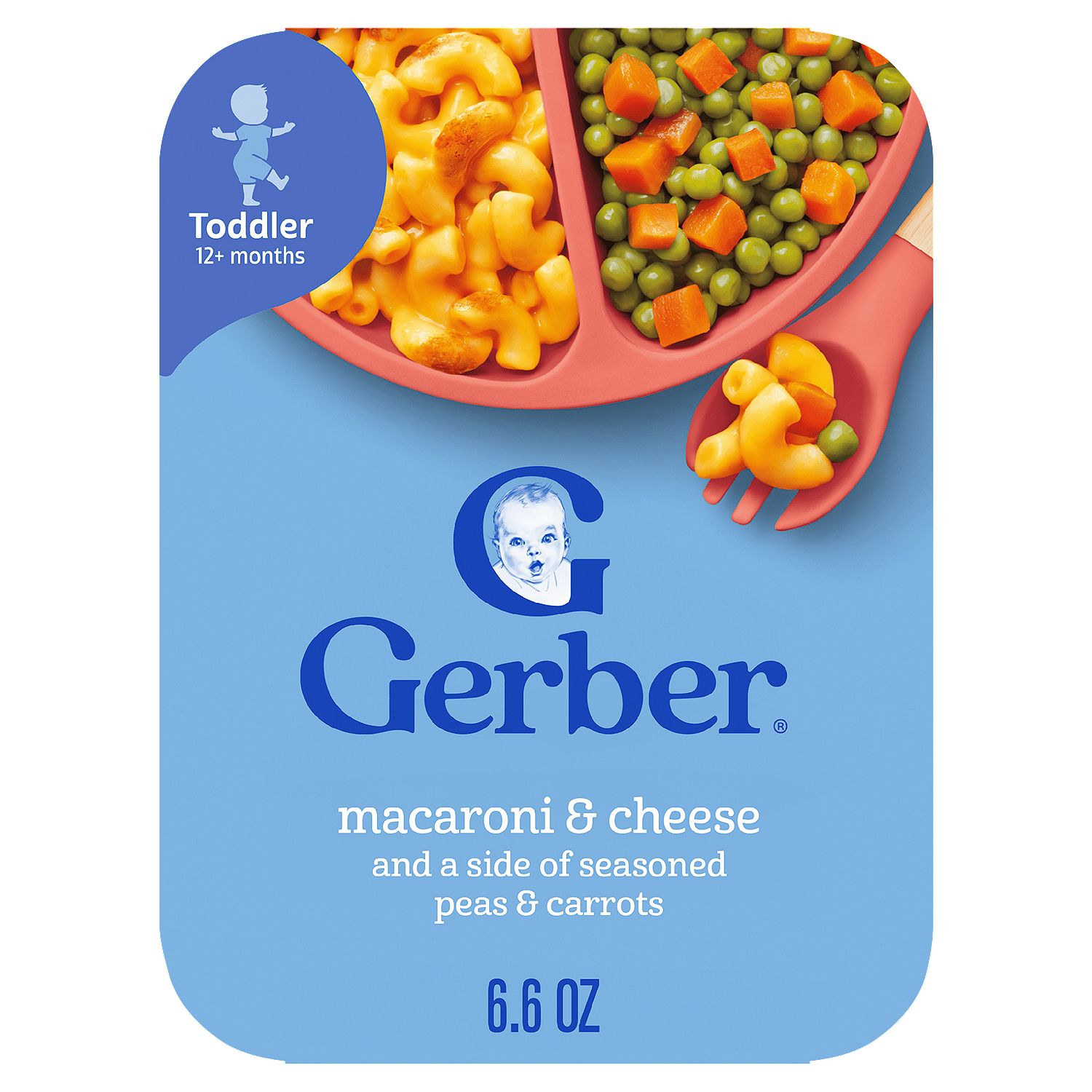 Gerber Macaroni &amp; Cheese Baby Food, Toddler 12+ months, 6.6 oz