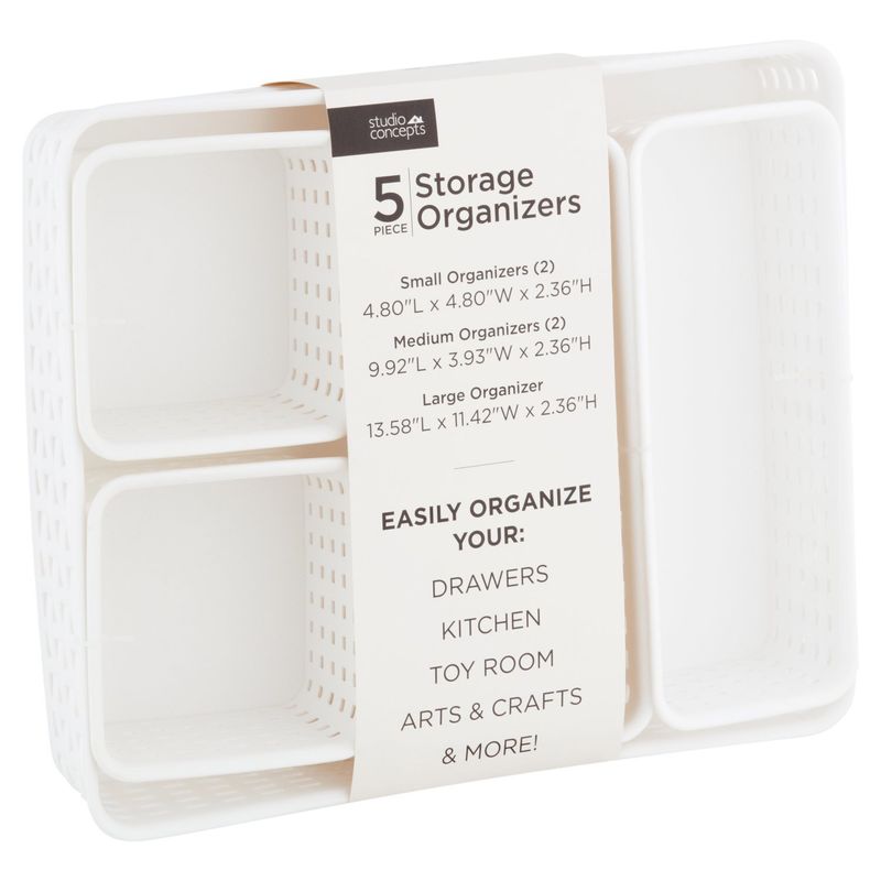 Studio Concepts Storage Organizers, 5 count