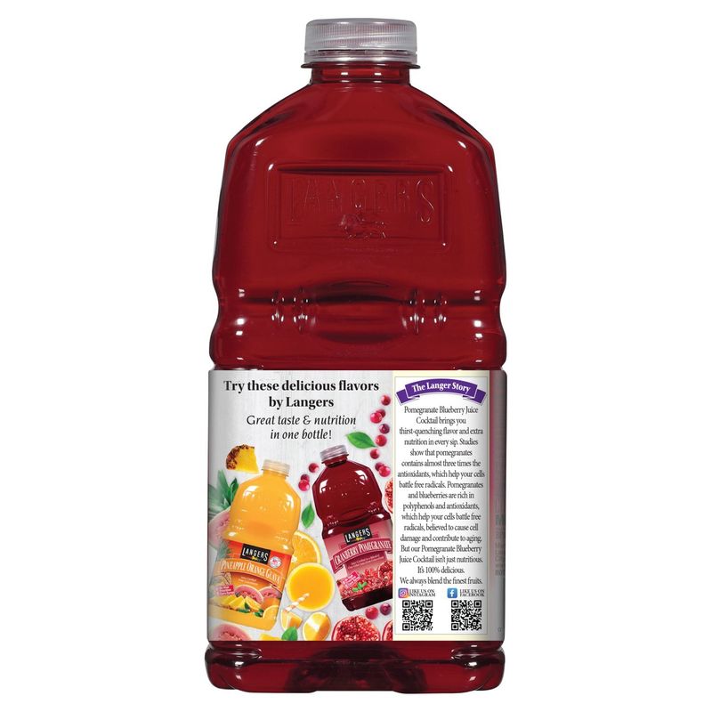 Langers Pomegranate Blueberry Juice Cocktail, 64 fl oz