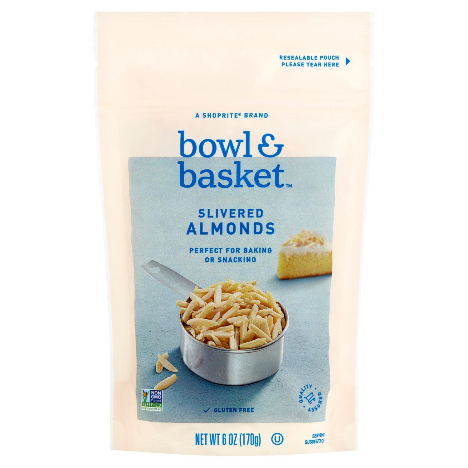 Bowl &amp; Basket Slivered Almonds, 6 oz