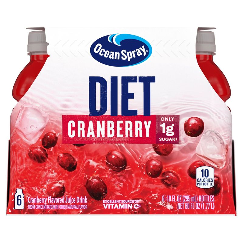Ocean Spray Diet Cranberry Flavored Juice Drink, 10 fl oz, 6 count