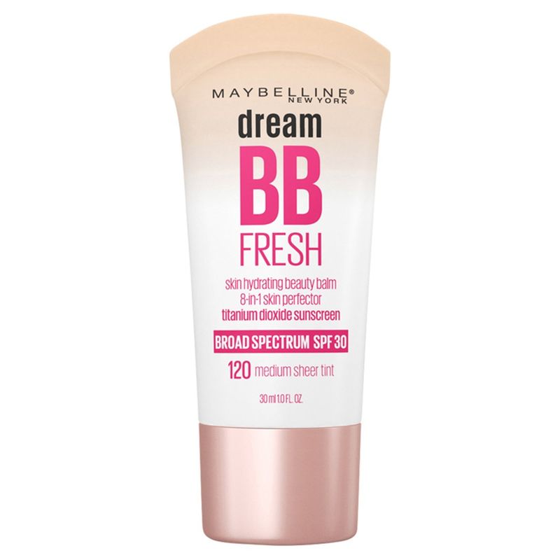 Maybelline New York Dream BB Fresh 120 Sheer Tint Skin Hydrating Beauty Balm, SPF 30, 1.0 fl oz
