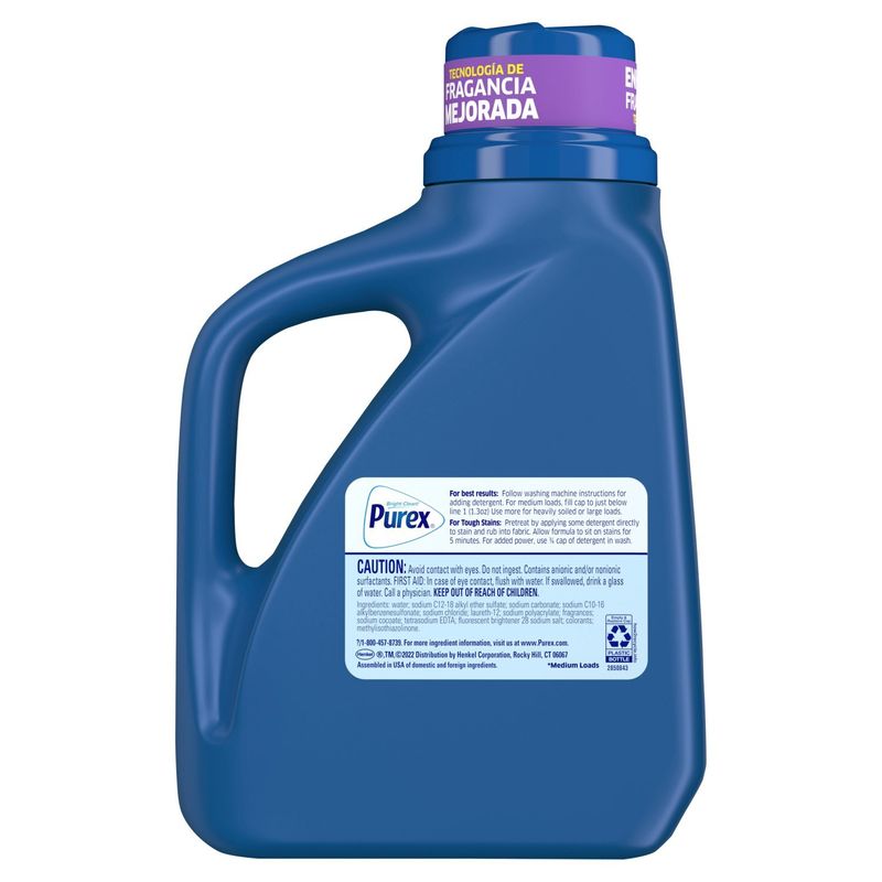 Purex Fresh 4in1 Fresh Lavender Blossom Concentrated Laundry Detergent, 38 Loads, 50 fl oz
