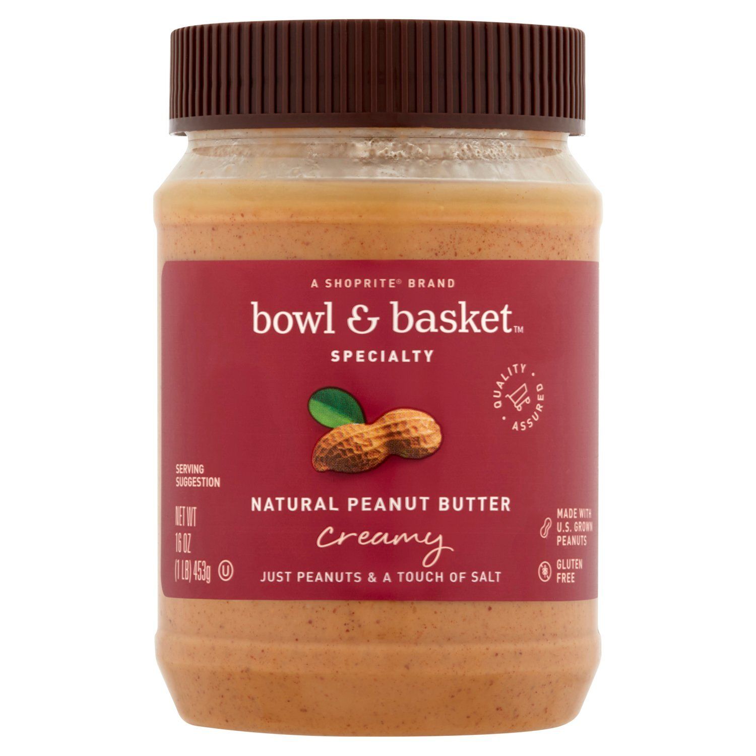 Bowl &amp; Basket Specialty Creamy Natural Peanut Butter, 16 oz
