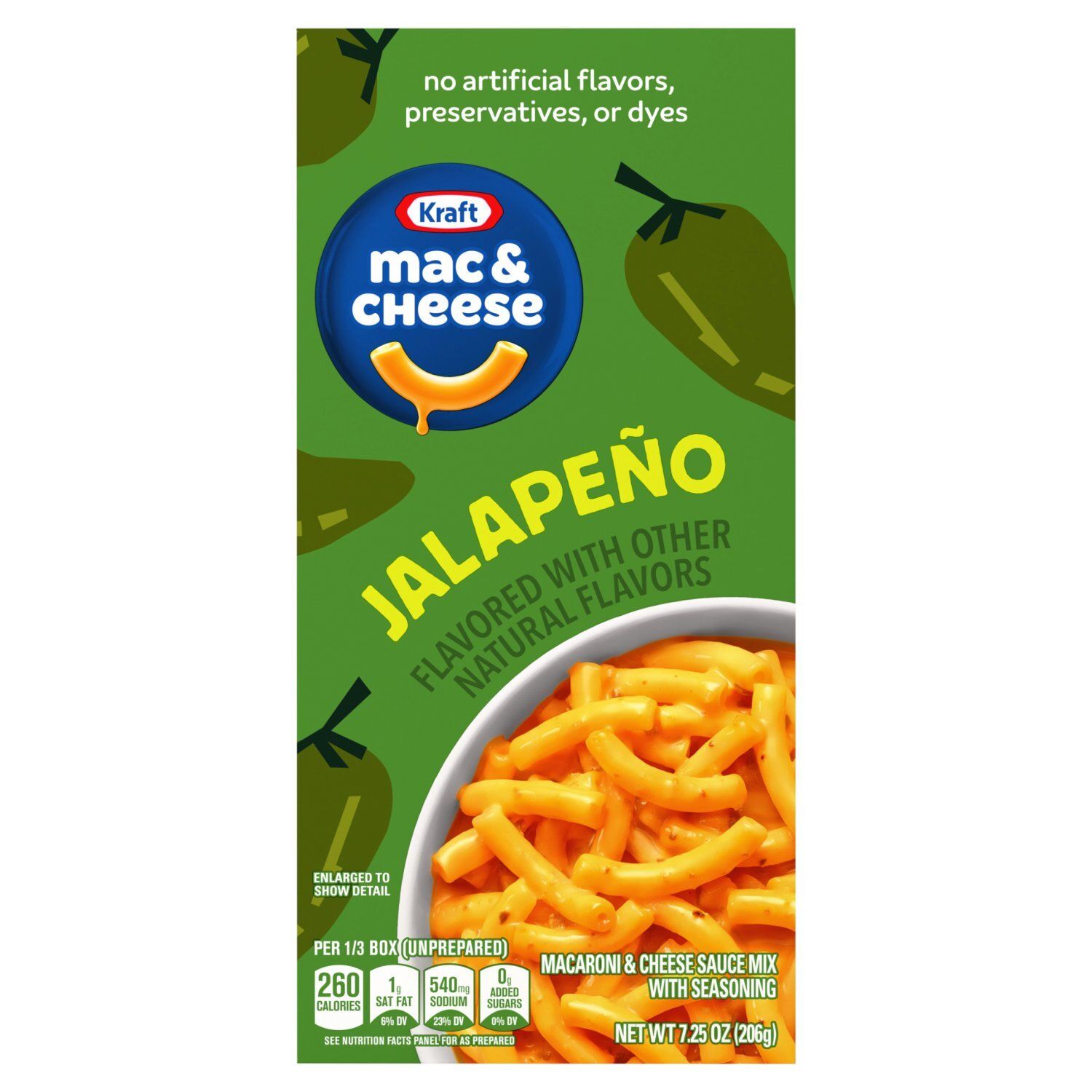 Kraft Jalapeño Macaroni &amp; Cheese Sauce Mix with Seasoning, 7.25 oz