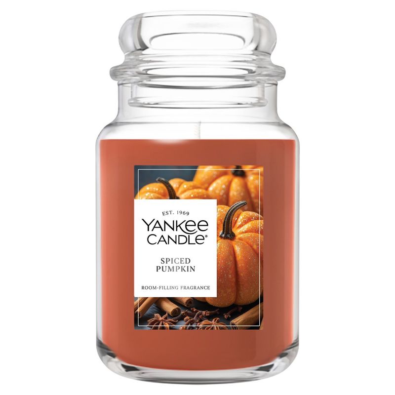 Yankee Candle Spiced Pumpkin Candle, 22 oz