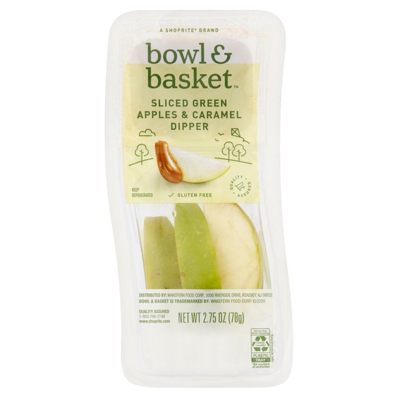 Bowl &amp; Basket Sliced Green Apples &amp; Caramel Dipper, 2.75 oz