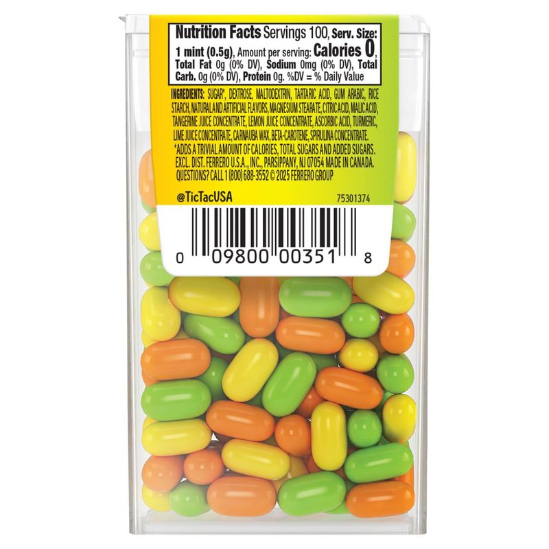 Tic Tac Citrus Adventure Mints, 1.7 oz