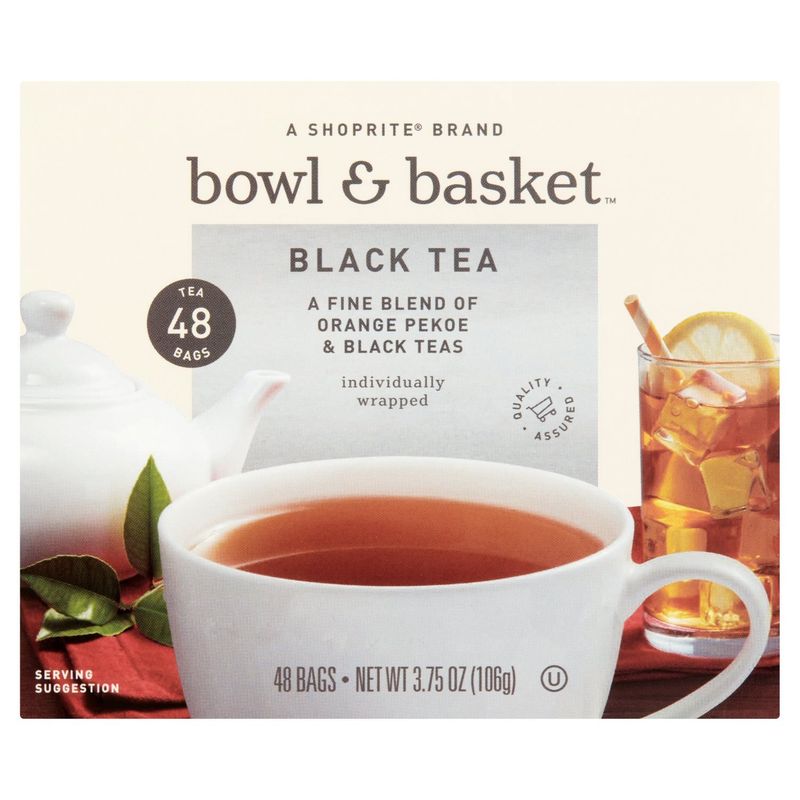 Bowl &amp; Basket Black Tea Bags, 48 count, 3.75 oz