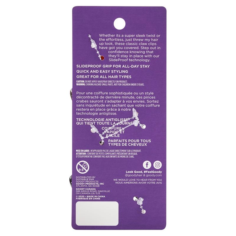 Goody Claw Clips Large, 2 count
