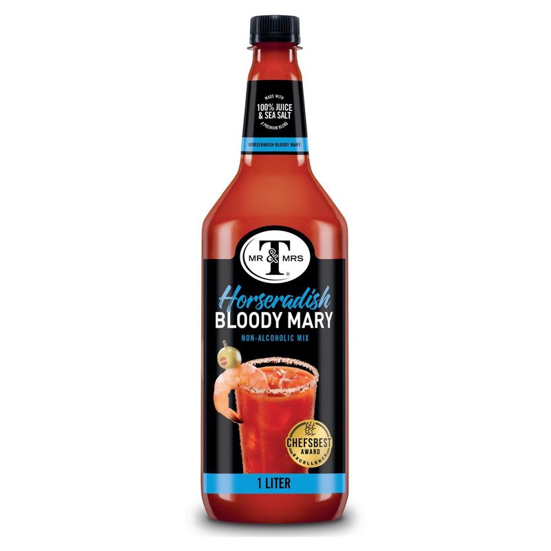 Mr &amp; Mrs T Horseradish Bloody Mary Non-Alcoholic Mix, 33.8 fl oz